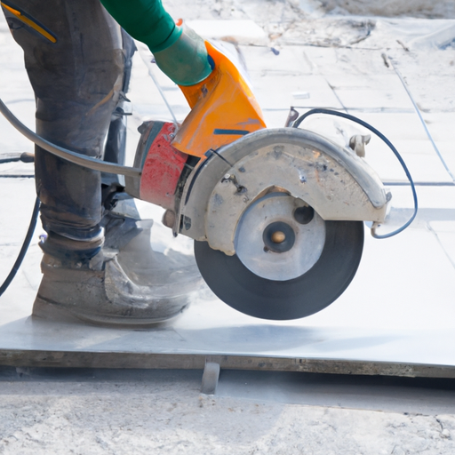 תמונה המתארת תרחישים שונים שבהם יש צורך בדרך כלל בניסור רצפת בטון, כגון פרויקטי בנייה ושיפוץ.